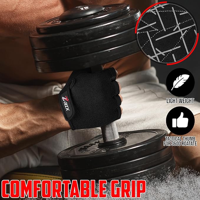 ZRIX Breathable Workout Gloves for Women, Weight Lifting Gloves for Gym, Cycling, Exercise, Fitness and Training, with Excellent Grip and Cushion Pads