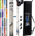 Official Nordic Walking Poles - True Classic Nordic Glove Grips, Lightweight, Adjustable, and Collapsible -2 Pieces w/flip Locks, Detachable Feet and Travel Bag by York Nordic - Heights 5'4"-6'2"