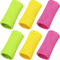 WILLBOND 6 Inch Wrist Sweat Bands for Men Women Tennis Elastic Athletic Long Sweatband Wrist Absorbent for Basketball Tennis Running Outdoor Activity