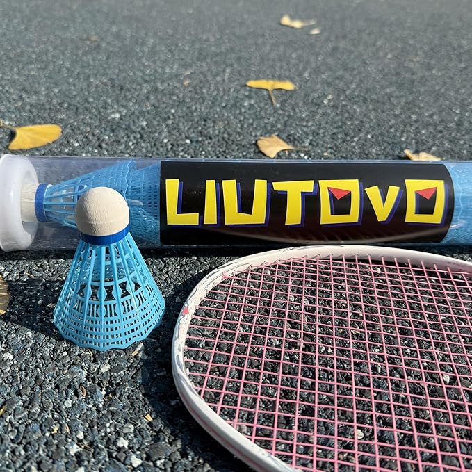 12 Packs Nylon Badminton Shuttlecocks Birdies Nylon Feather Shuttlecocks Badminton Birdies Great Stability ＆ Durability Indoor Outdoor Sports Hight Speed Training