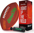 GlowCity Glow in The Dark Football - Size 3/6 Light Up Ball Gifts for Kids, Teens & Adults - Bright Football for Night Outdoor Games - Sports Birthday Gift Ideas for Boys Ages 6 7 8 9 10 11 12 13 14