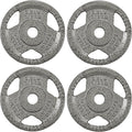 Cast Iron Gym Weight Plates | 1" and 2" Olympic Bumper Plates for Weightlifting, CrossFit, Deadlift, and Squat