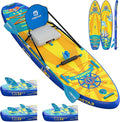 Journey 11'6" / 11'×34" / 11'×35" Extra Wide Paddle Board, One-Stop Premium SUP Board Accessories, Tailored Fins, Stable Inflatable Stand Up Paddle Boards for Youth/Adults of All Skill Levels
