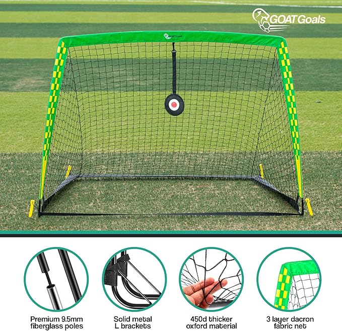 Premium Backyard Soccer Goal Set – Includes Portable Pop-Up Goals, Heavy-Duty Nets, Training Balls, and Full Equipment for Kids and Toddlers – Ideal for Outdoor Play & Skill Development