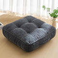 6" Washable Floor Pillow Cushion for Adults, Meditation Cushion Pillow, Large Square Floor Sitting, Removable Tufted Corduroy Cover, for Tatami Living Room or Yoga, 22x22 Inch, Machine Washable