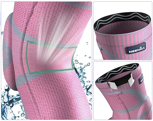 NEENCA Knee Brace for Knee Pain Relief, Medical Knee Support with Patella Pad & Side Stabilizers, Compression Knee Sleeve for Meniscus Tear, ACL, Arthritis, Joint Pain, Runner, Sport