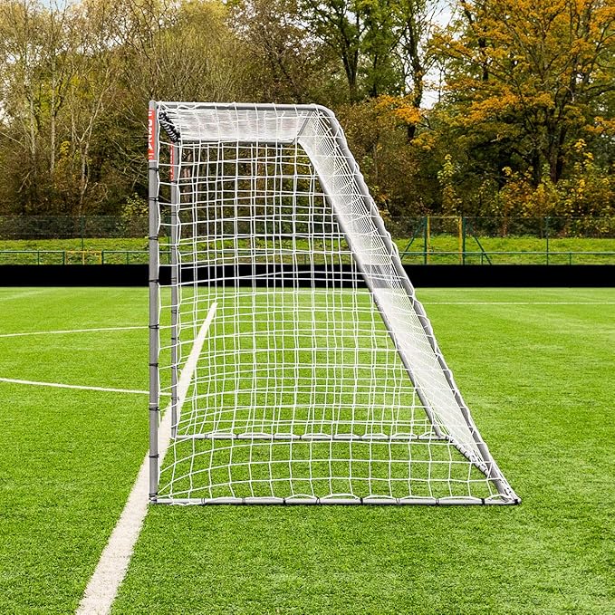 FORZA Steel42 Soccer Goals | Ultra Tough Steel Goal [6 Sizes] | Regulation Size, Weather-Resistant, Portable with Ground Stakes & Optional Rebound Kit