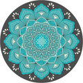 Pilates Mat Round Oversize Yoga Mat Suede Rubber Non-Slip Dia 140cm Exercise Mat Meditation Mat Workout Mat for Home Outdoor