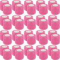 Treela 48 Pack Self Adhesive Wrap Bandage Bulk, 2 Inches x 5 Yards Self Adherent Cohesive Bandage Elastic Athletic Tape Breathable Wound Tape for Stretch Athletic Sports Wrist Ankle(Pink)