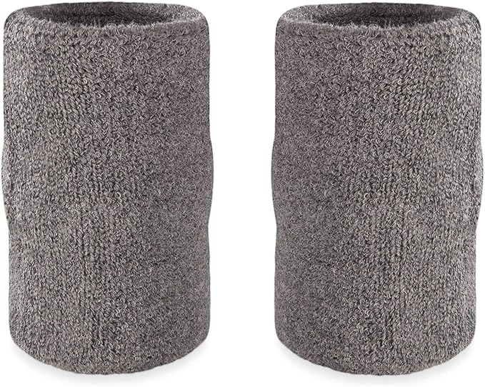Suddora 6" Doublewide Wrist Bands/Armbands (Pair) - Thick Sweatbands for Basketball, Tennis, Baseball, Gym