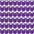Treela 48 Pack Self Adhesive Wrap Bandage Bulk, 2 Inches x 5 Yards Self Adherent Cohesive Bandage Elastic Athletic Tape Breathable Wound Tape for Stretch Athletic Sports Wrist Ankle(Purple)
