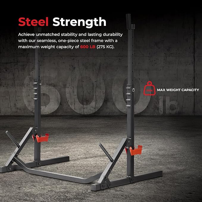 Sunny Health & Fitness Multifunctional Strength Training Home Gym – Complete Workout Equipment with Training Attachments, Optional Squat Stand, Power Rack Cage, Adjustable Incline Bench