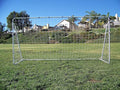 12 x 6 Ft. Powder Coated Galvanized Steel Soccer Goal w/Net. 12x6 Foot AYSO Regulation Size Portable Training Aid. Ultimate Backyard Goal, All Weather, One Year Warranty. New