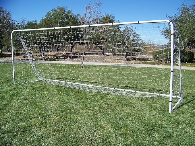 Pass 18 x 7 Ft. Official Youth Size. Heavy Duty Steel Soccer Goal w/Two Nets. Regulation Youth, League Size Goals. Professional Practice Training Aid. 18 x 7. 18x7 Foot.(2Nets), White