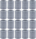 10 Pairs Sports Wristbands, Wrist Sweatbands for Men & Women, Stretchy & Sweat Absorbing Cotton Terry,Perfect for Basketball, Football, Tennis, Soccer, Running & Working Out