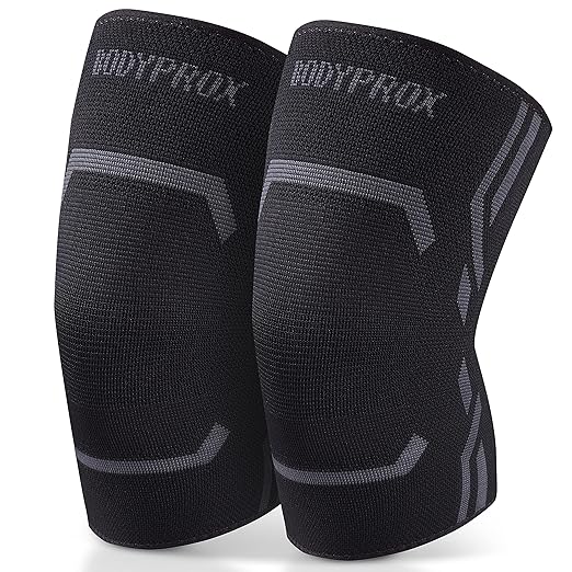Knee Compression Sleeve for Men and Women (2 Pack), Knee Support Brace for Running and Work out (Large)