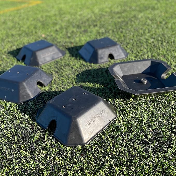 QUICKPLAY Base Weights to Train on Turf & Court | Fits Agility Poles and Kickster Soccer Goals