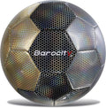 Soccer Ball - Premium Boy and Girl Official Match Ball with Cool Reflective Iridescent Rainbow Hex Pattern, Durable, Indoor, Outdoor, Training, Practice, Playtime and Games