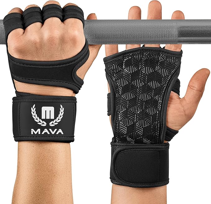 Mava Sports Weight Lifting Gloves with Wrist Support, Work Out Gloves, Gym Gloves - Great for Cross Training, Pull Ups, Calisthenics and Gym, Workout Gloves for Men & Women, Size : Medium