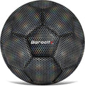 Soccer Ball - Premium Boy and Girl Official Match Ball with Cool Reflective Iridescent Rainbow Hex Pattern, Durable, Indoor, Outdoor, Training, Practice, Playtime and Games