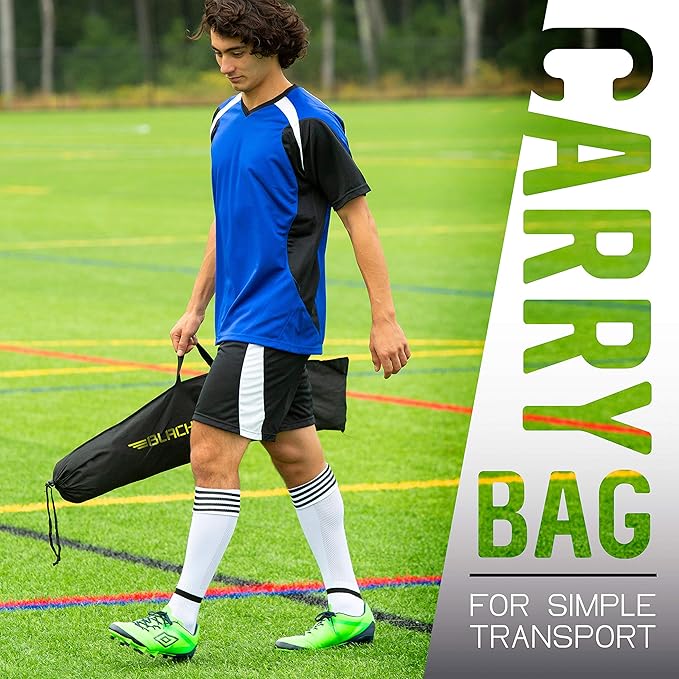 Franklin Sports Blackhawk Backyard Soccer Goal - Portable Pop Up Soccer Nets - Youth + Adult Folding Indoor + Outdoor Goals - Multiple Sizes + Colors - Perfect for Games + Practice
