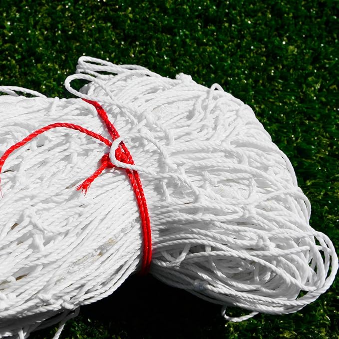 Forza 12ft x 6ft Heavy Duty Goal Nets - Single or Pair Soccer Replacement Nets (Standard 12ft x 6ft Net, Single)