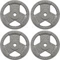 Cast Iron Gym Weight Plates | 1" and 2" Olympic Bumper Plates for Weightlifting, CrossFit, Deadlift, and Squat