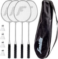 Franklin Sports Badminton Racket + Birdie Set - Replacement Badminton Equipment for Kids + Adults - 2 Player - 4 Player Badminton Racket Sets