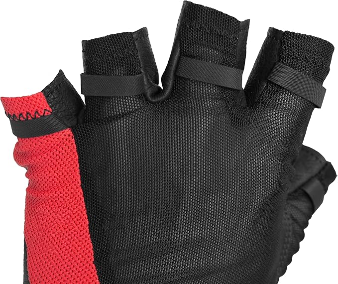 Superset Leather Workout Gloves for Weight-Lifting (Padded) Perfect for Gym Training (Breathable) Black /Size : 12 Mens 2XL