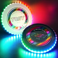 TOSY Flying Disc - 108 RGB Multicolor or 36 Monocolor LEDs, Super Bright, Smart Modes, Christmas Stocking Stuffers Gift, Camping Toy for Kid/Teen/Adult, Auto Light Up, Rechargeable, Waterproof, 175g