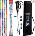 York Nordic Hiking & Walking Poles - Cushion Foam Grips w/Nordic Strap - Lightweight, Adjustable, and Great for Balance -2 Pieces w/Flip Locks, and Travel Bag - Heights 5'4"-6'2"