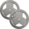 Cast Iron Gym Weight Plates | 1" and 2" Olympic Bumper Plates for Weightlifting, CrossFit, Deadlift, and Squat