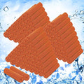 Hosuly 150 Pack Cooling Towels Bulk 40 x 12 Inch Large Chilly Breathable Sweat Sports Cold Towels Sublimation Microfiber Ice Neck Rags for Hot Weather Workout Baseball Softball Gym Team Gift (Orange)