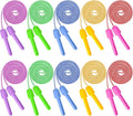 Kids Jump Rope, Colorful Nylon Skipping Ropes for Children, 7.78FT Adjustable Length, 5.51IN Handles, Lightweight Skipping Ropes Set for Indoor & Outdoor Play Fitness School Activities
