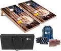 Tailgating Pros Cornhole Board Set w/Bean Bags and Carrying Case - 4'x2' Corn Hole Toss - Tournament and Lightweight Options - Optional LED Lights