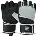 Weight Lifting Gym Gloves for Men & Women, Workout Exercise Gloves with Wrist Support & Anti-Slip Palm for Hanging, Rowing, Pullups, Bodybuilding, Powerlifting & Calisthenics