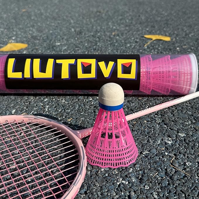 12 Packs Nylon Badminton Shuttlecocks Birdies Nylon Feather Shuttlecocks Badminton Birdies Great Stability ＆ Durability Indoor Outdoor Sports Hight Speed Training