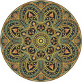 Knsbk Large Round Yoga Mat 4.6'X3.5mm for Exercise Premium Extra Thick, Ultra Comfortable, Non Slip, Meditation Mat