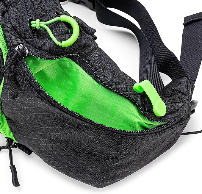 Rimrock Lumbar Hydration Hip Pack with 1.8L Intake ICE Insulated Water Reservoir, Fanny Pack Waist Bag Hiking Walking Running Jogging Camping. Men/Women Large Pack Design